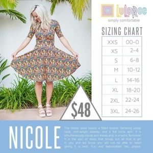 LuLaRoe Dresses - Memorial Day Sale Nwt Lularoe XLarge Nicole Dress LuLaRoe Dresses - Memorial Day Sale Nwt Lularoe XLarge Nicole Dress